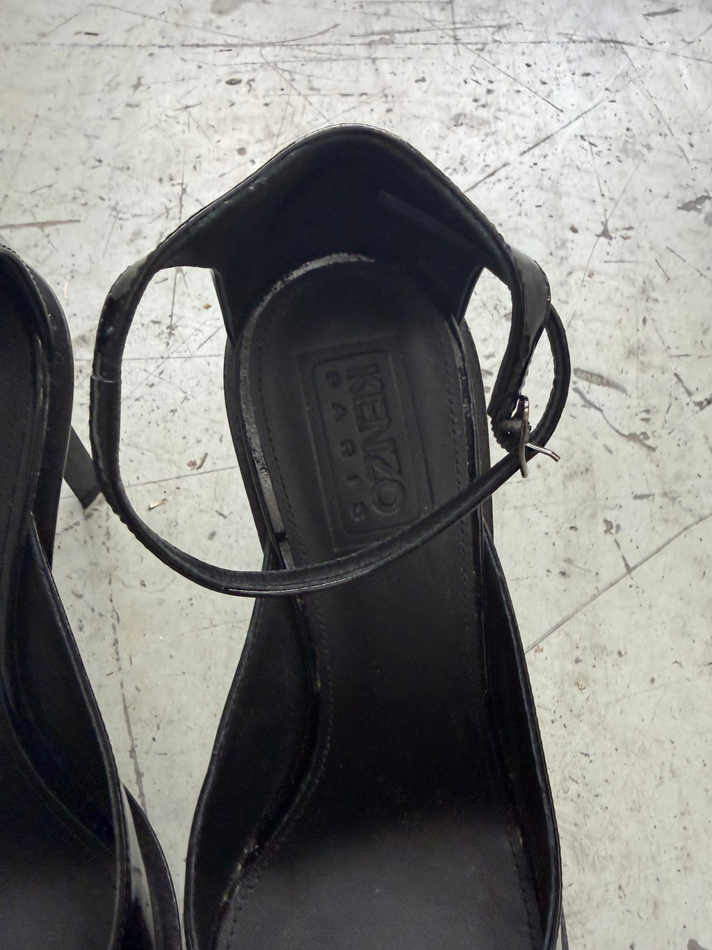 Kenzo Patent Leather Ankle Strap Pumps - EU 38