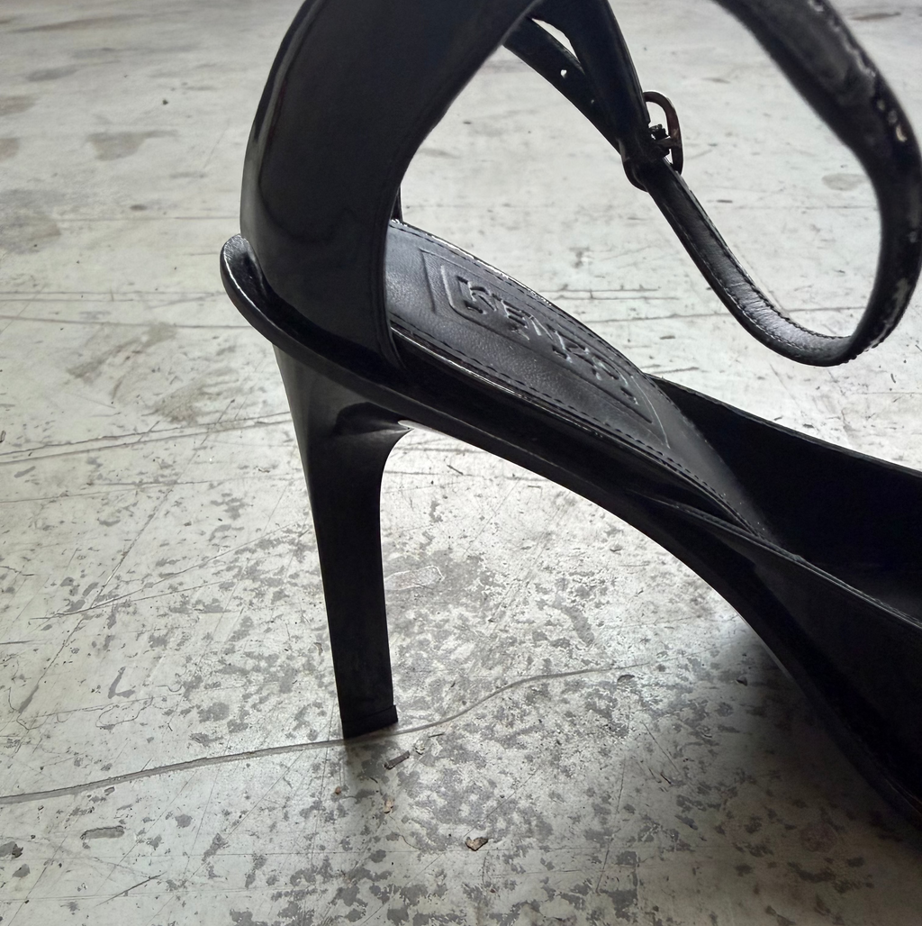 Kenzo Patent Leather Ankle Strap Pumps - EU 38