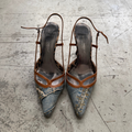 Dolce & Gabbana Denim Slingback Heels - EU 37