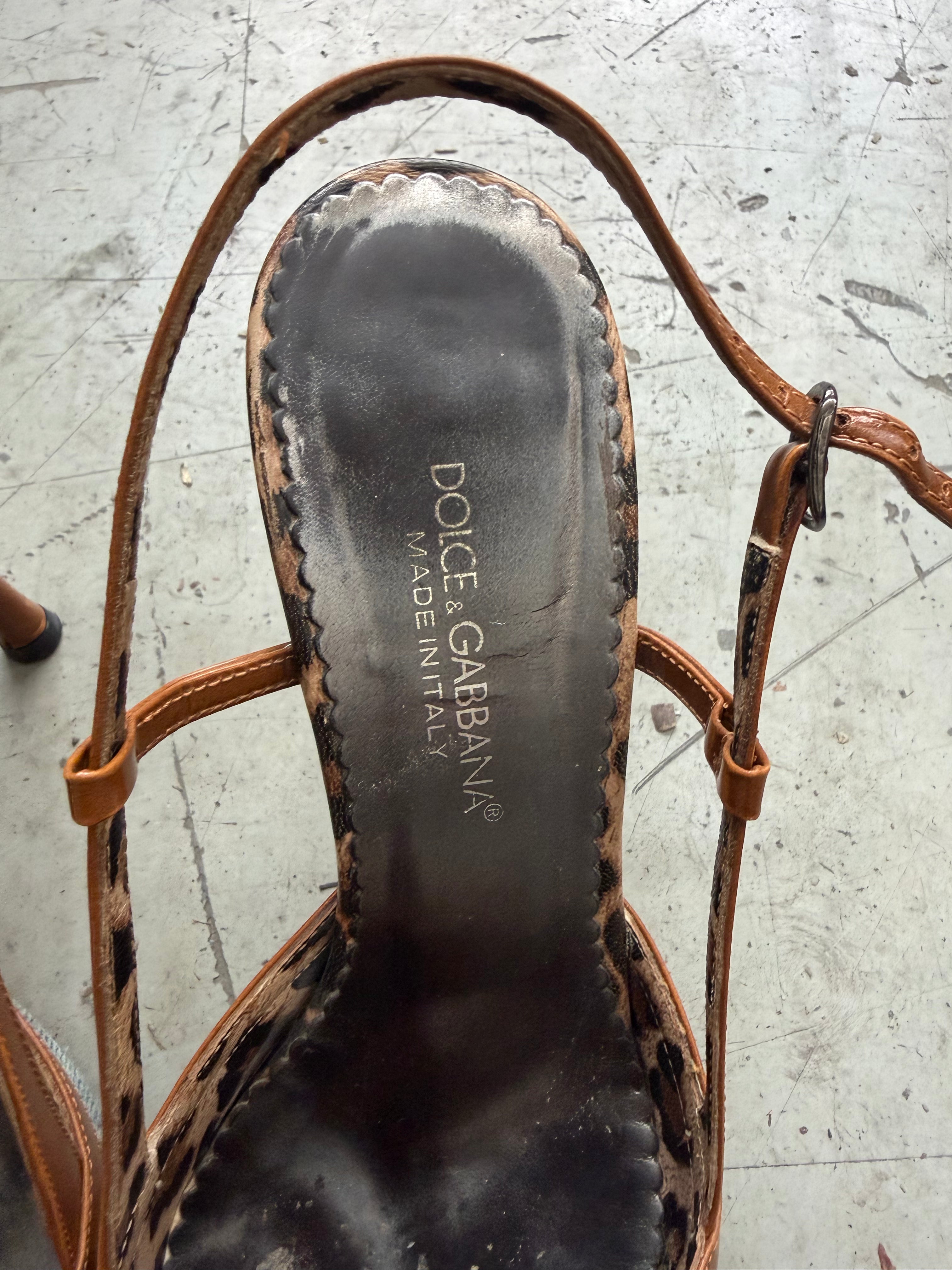 Dolce & Gabbana Denim Slingback Heels - EU 37